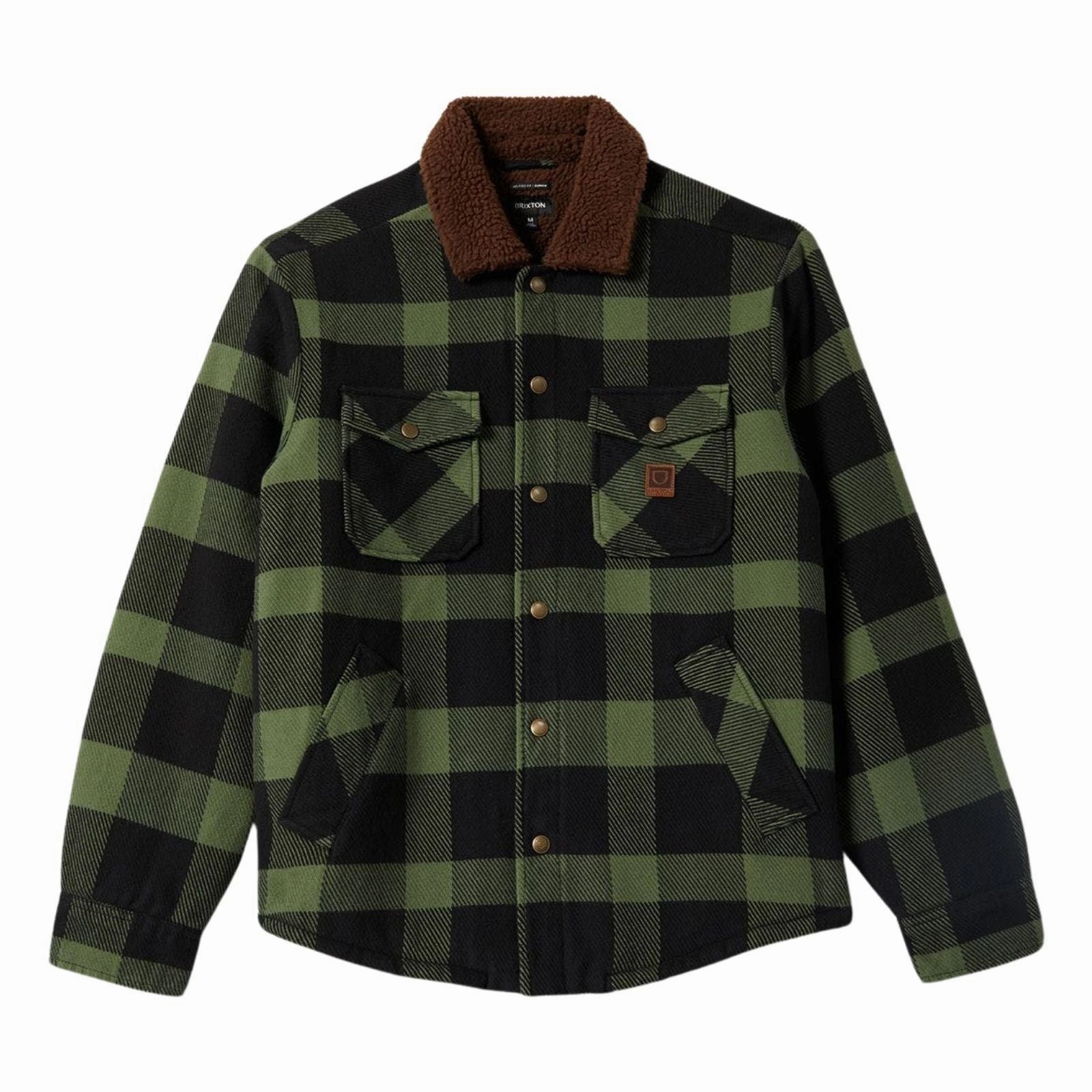 Teflon Finish Brixton Mens Durham Sherpa Lined Bomber Jacket