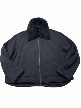 Coat Faux Fur & Sherpa By Athleta In Black, Size: 1x Weather Ready Magnetic Closure Options