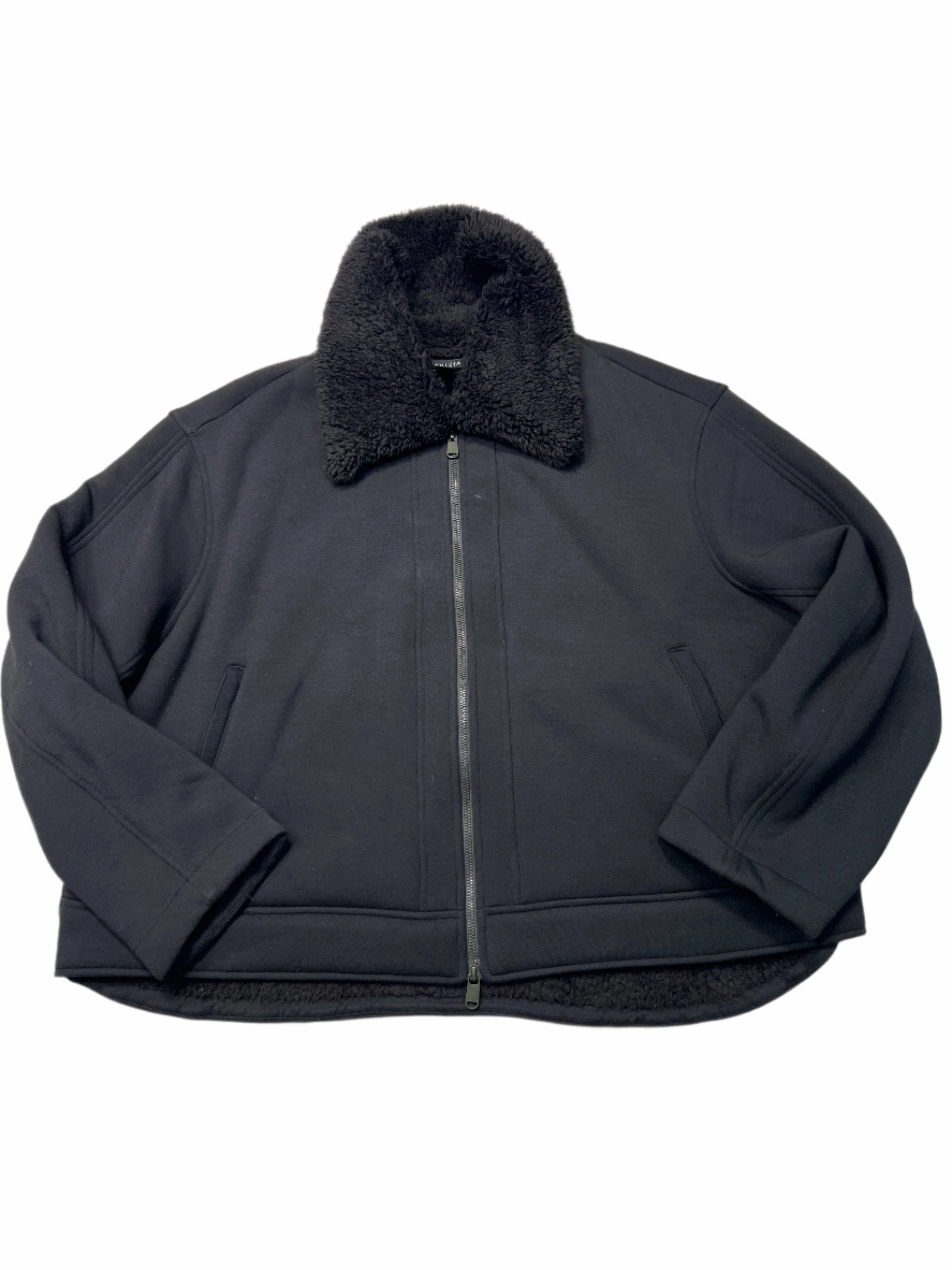 Coat Faux Fur & Sherpa By Athleta In Black, Size: 1x Weather Ready Magnetic Closure Options