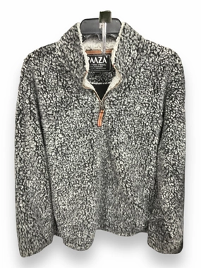 SlipResistantFastenings Jacket Fleece By Clothes Mentor In Grey, Size: M