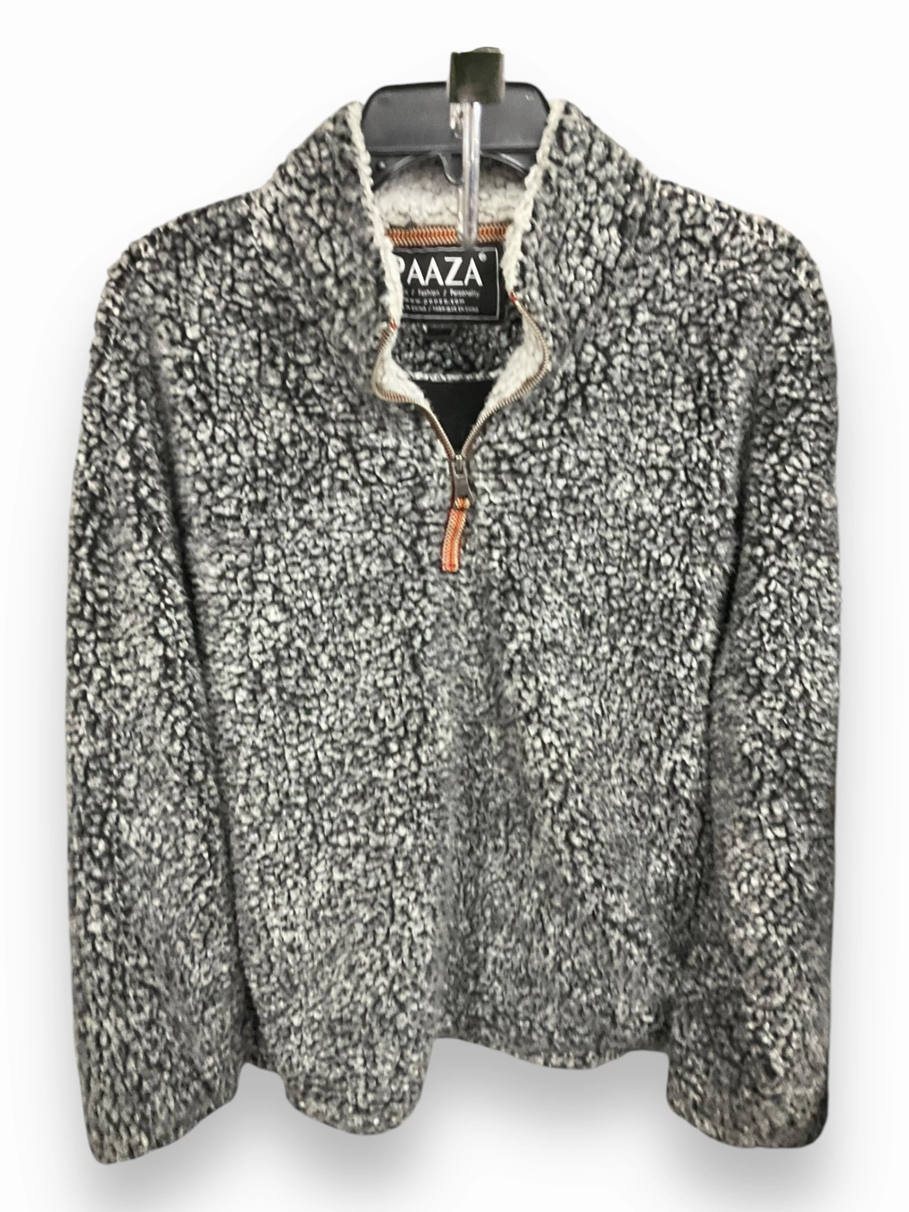 SlipResistantFastenings Jacket Fleece By Clothes Mentor In Grey, Size: M