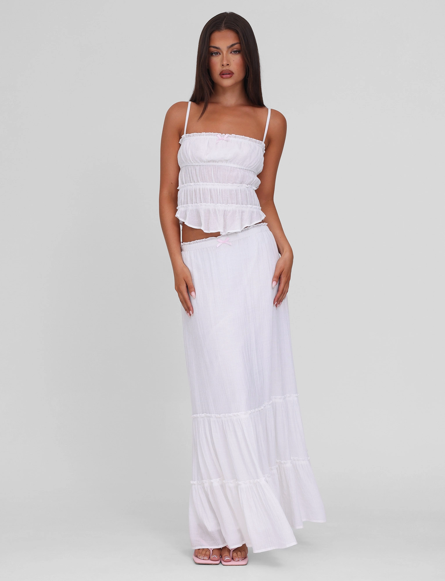 TearResistantFabric ASHLYNN TOP - WHITE