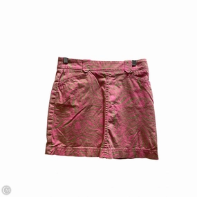 All Day Fit Draped Silhouette Skirt Designer By Lilly Pulitzer In Animal Print, Size: 2