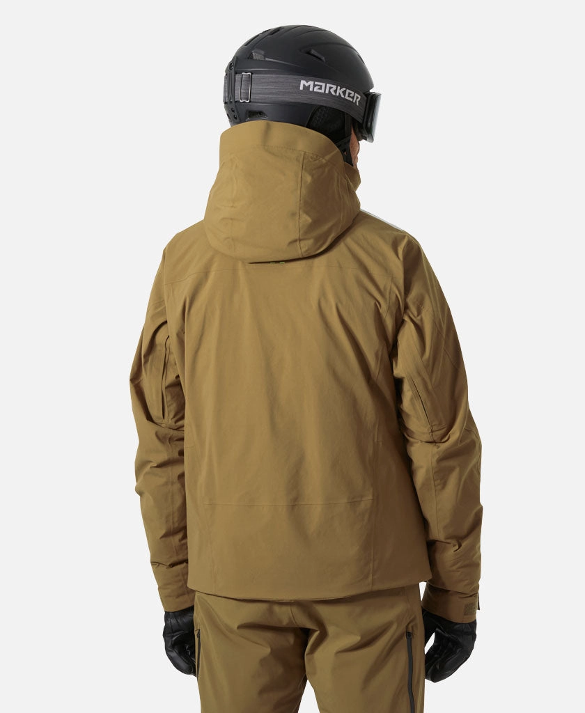 Smooth Flat Collar ATLAS INFINITY STRETCH JACKET, Sepia