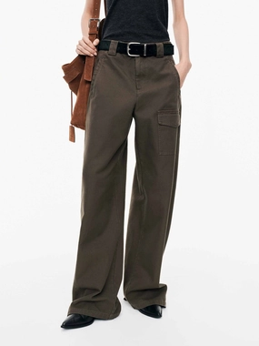 Sporty Layers Barrel Leg Cargo Pants