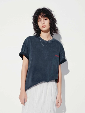 Chilly Weather Style Back Fruit Cotton T-shirt