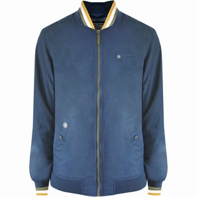 Anti Pill Technology All Season Adaptability Lambretta Mens Triple Tipped Monkey Jacket - Dress Blue
