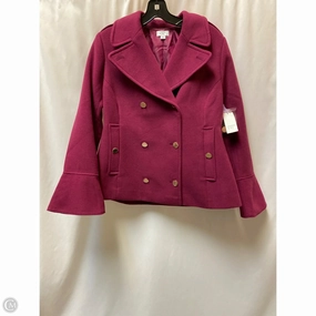 Coat Faux Fur & Sherpa By Crown And Ivy In Mauve, Size: S Magnetic Closure Option