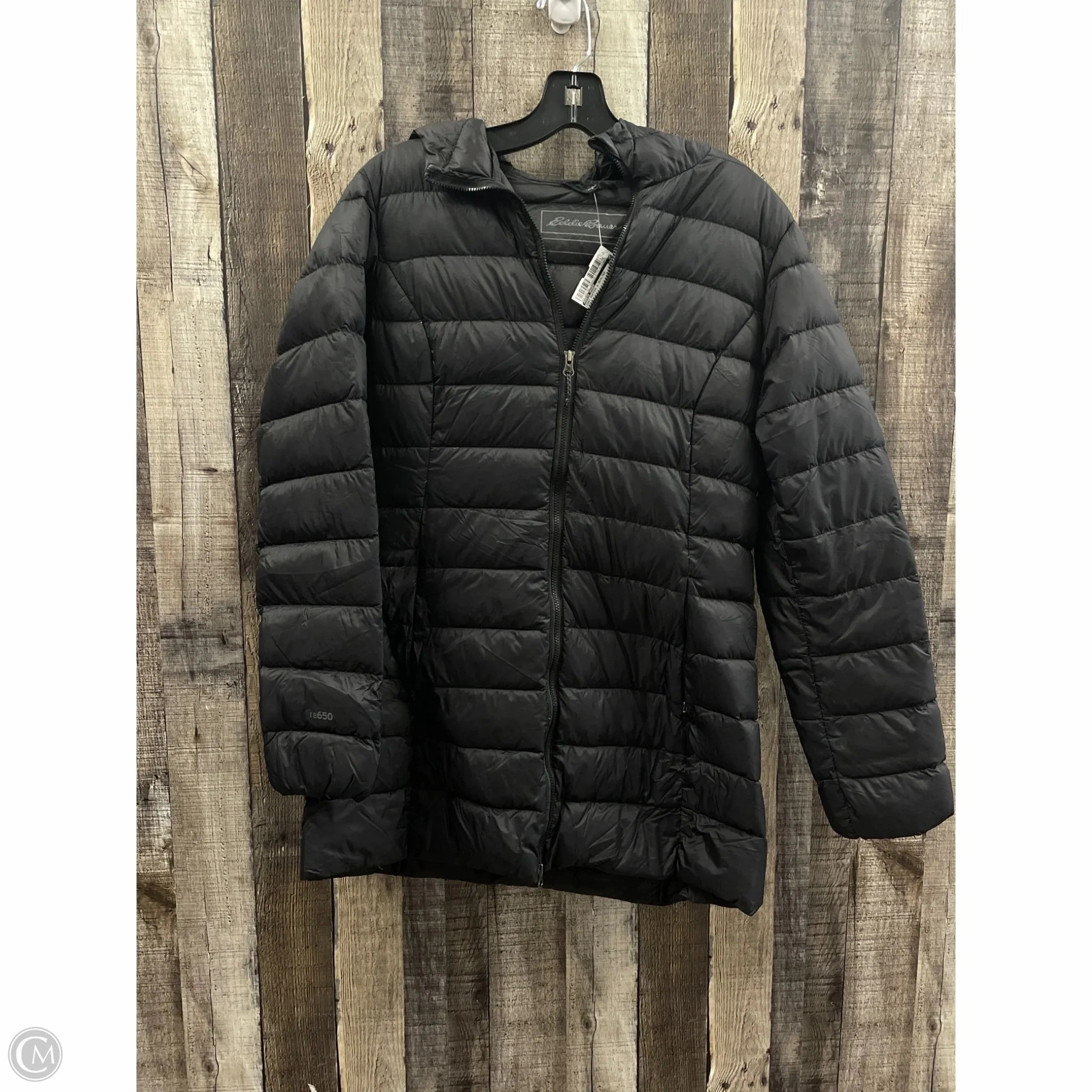 Modular Layering Compatibility Coat Puffer & Quilted By Eddie Bauer In Black, Size: S