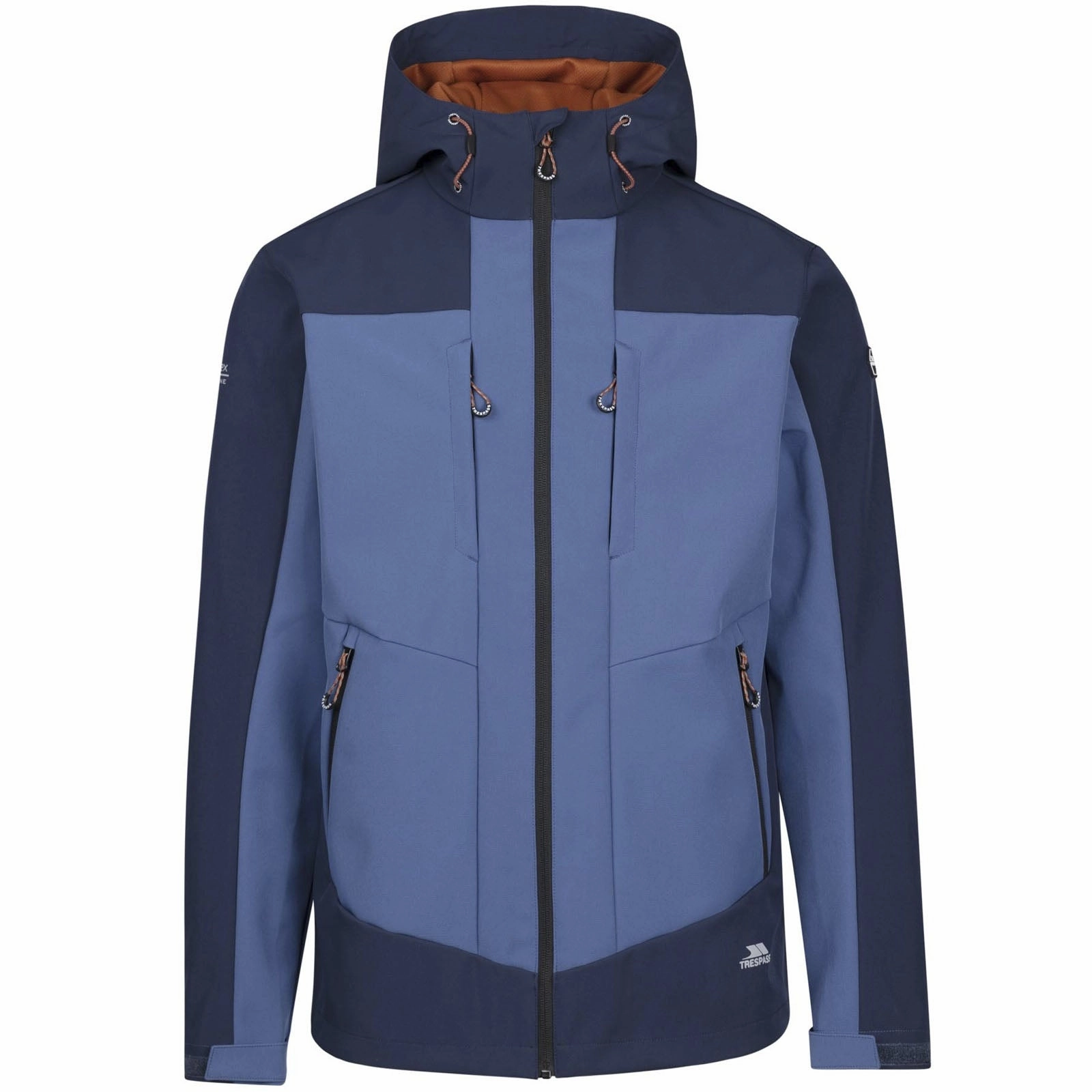 Trespass Mens Tamston TP75 Softshell Walking Jacket Cozy Texture Layered Protection