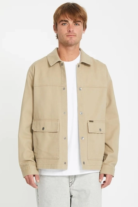 Tear Resistant Panels WaterResistant Coating Barton Jacket Khaki