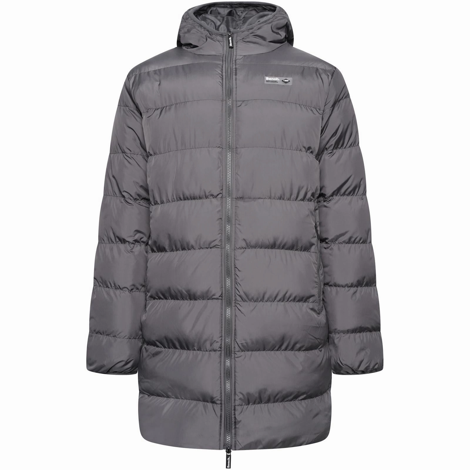 YKK Fasteners Bench Mens Armann Long Length Puffer Jacket
