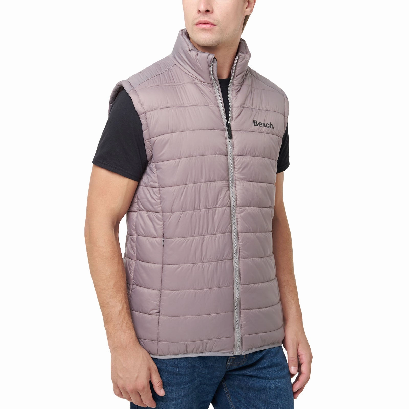 Bench Mens Bullard Lightweight Padded Bodywarmer Gilet Weather Fit Minimalist Pocket Layout