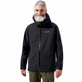 Berghaus Mens Arnaby Hooded Waterproof Walking Jacket Sealed Seams Reinforced Stitching
