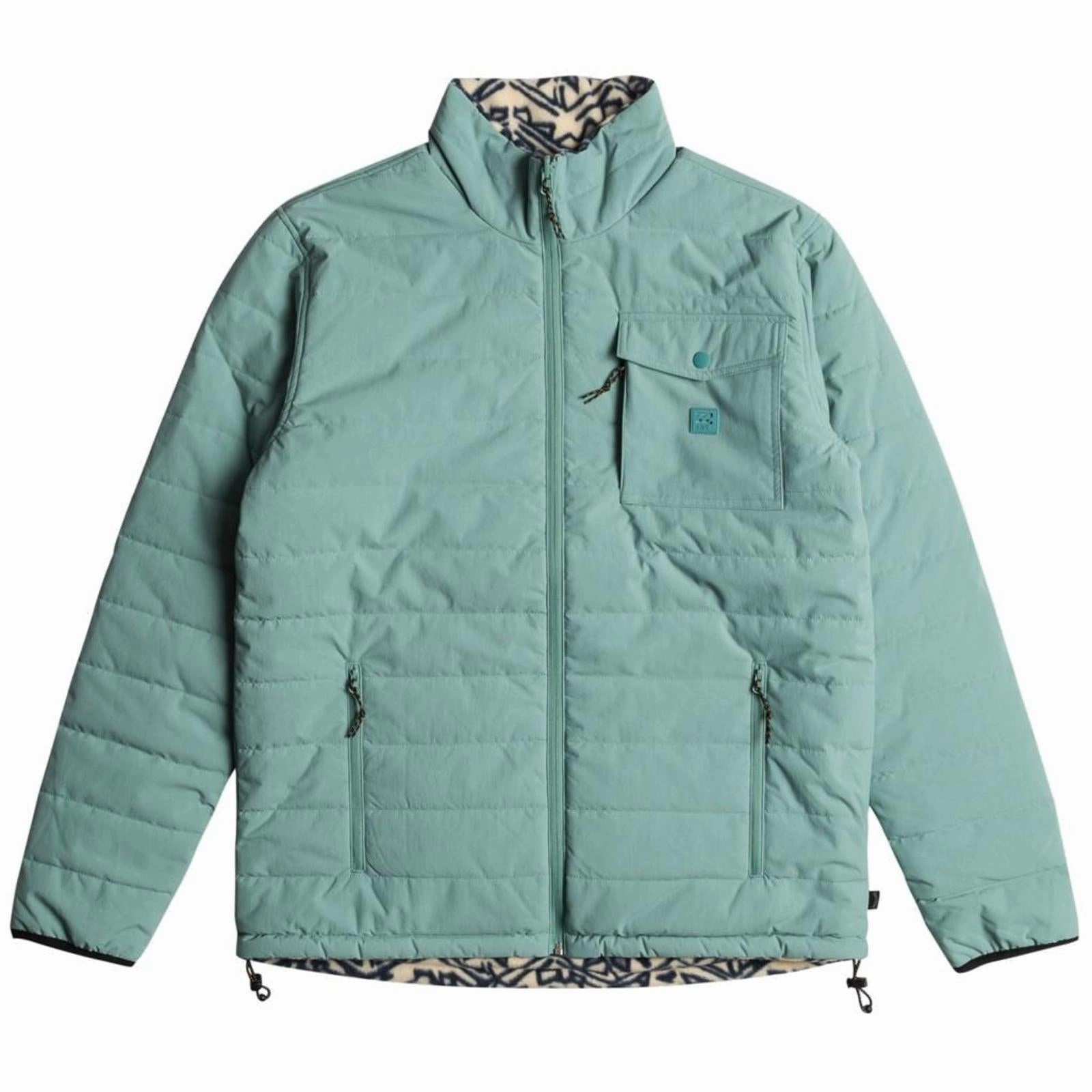 Billabong Mens Unwind 10k Reversible Water Repellent Puffer Jacket Everyday apparel AbrasionResistantSurface