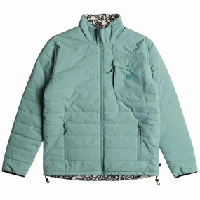 Billabong Mens Unwind 10k Reversible Water Repellent Puffer Jacket Everyday apparel AbrasionResistantSurface
