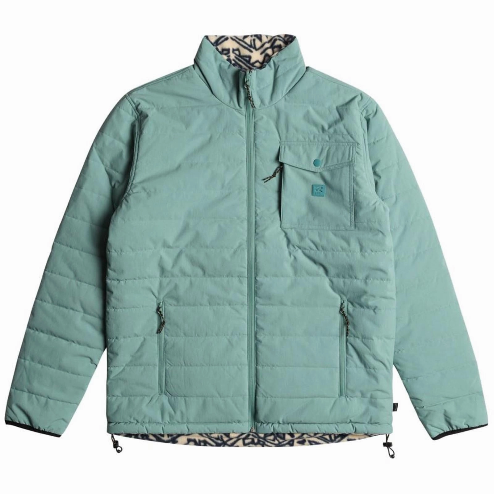 Billabong Mens Unwind 10k Reversible Water Repellent Puffer Jacket Quick Dry Material