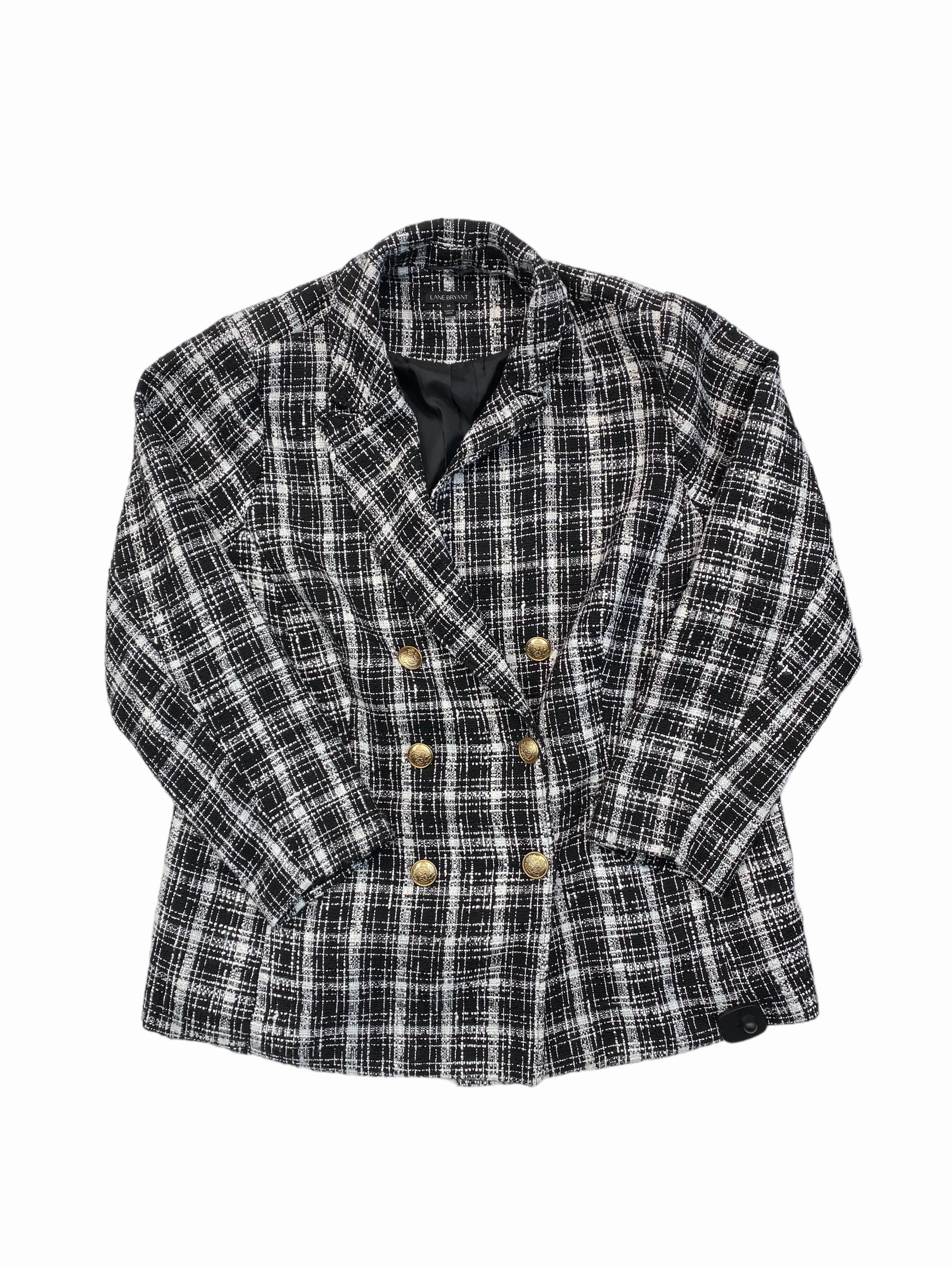 Black & White Coat Other Lane Bryant, Size 24 Weekday Street Look Ultra Soft Brushed Interior