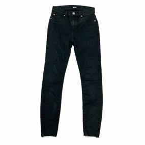Black Denim Jeans Designer By Hudson, Size: 0 Durable Weave Wardrobe Fit