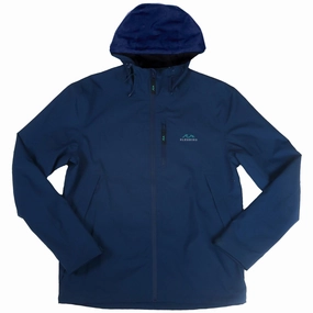 Bleubird Mens Arpette A2 Waterproof Walking Jacket - Navy Long Length Tapered Hem