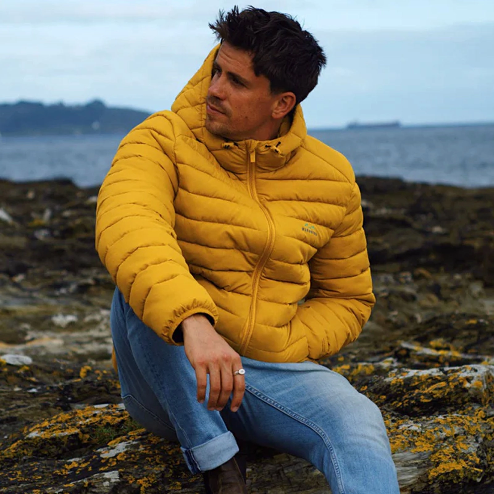 Modern Functional Design Bleubird Mens Tabor Water Resistant Packable Padded Coat