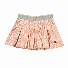 Easy Comfort Clean Lines Skirt Designer By Stella Mccartney In Cream & Pink, Size: L