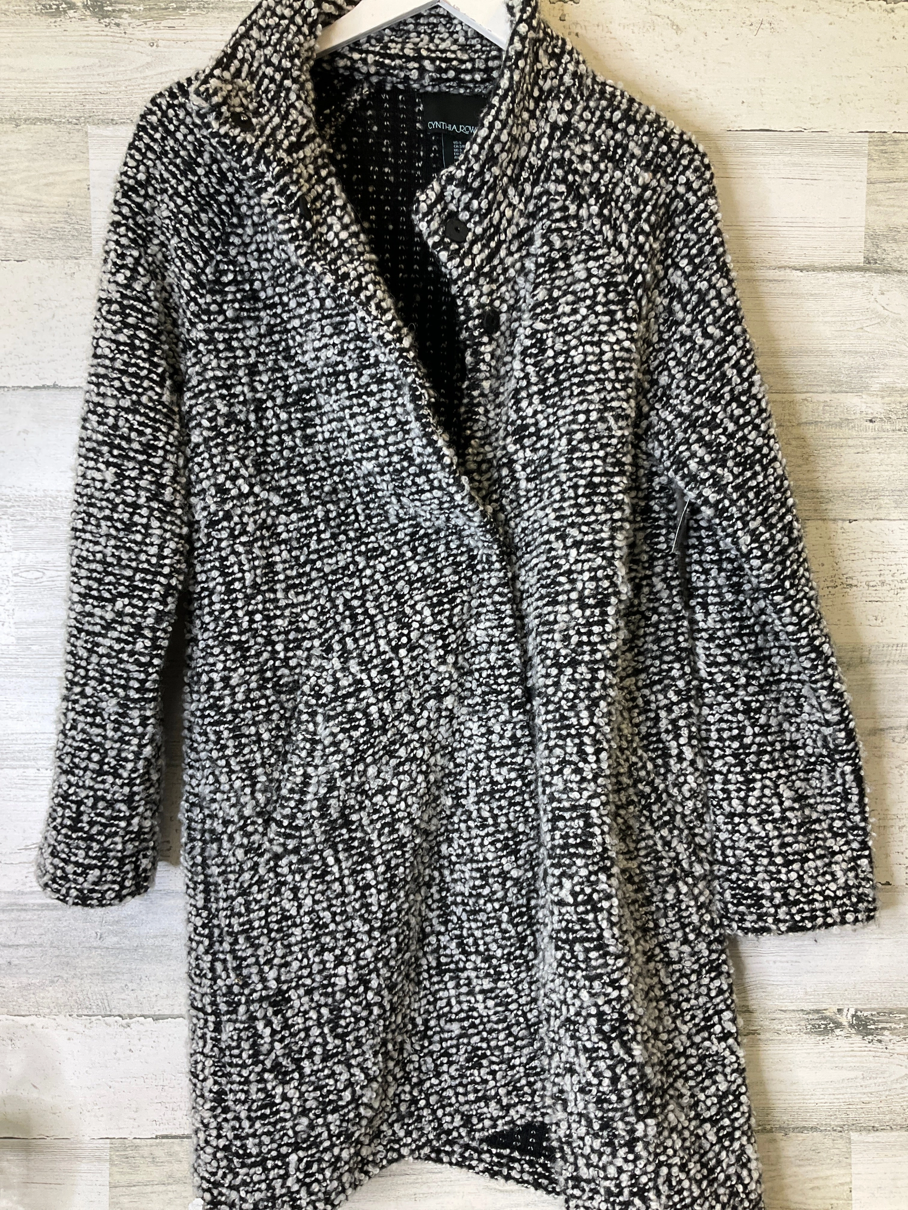 Coat Other By Cynthia Rowley In Black & White, Size: S Crisp Clean Fit Magnetic Closure Options