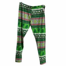 Mountain Hike Wrinkle Resistant Outdoor Lover Mesh Panel Pants Leggings By Time And Tru In Multi-colored, Size: L