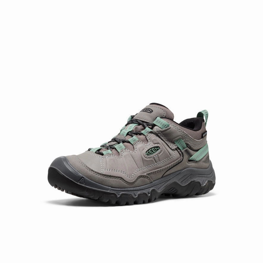 Women's Targhee IV Waterproof Hiking Shoe  |  Alloy/Granite Green Breathable Lining Shore Path