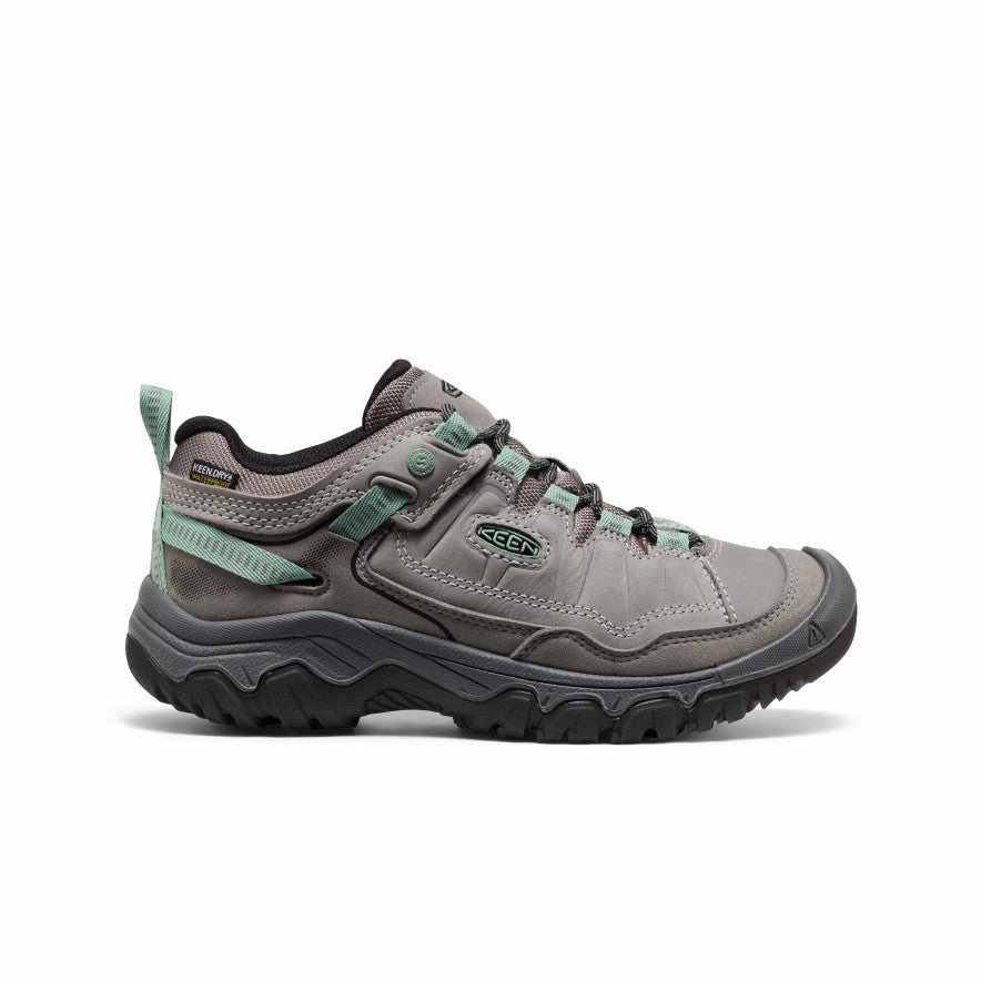 Women's Targhee IV Waterproof Hiking Shoe  |  Alloy/Granite Green Steady Stride