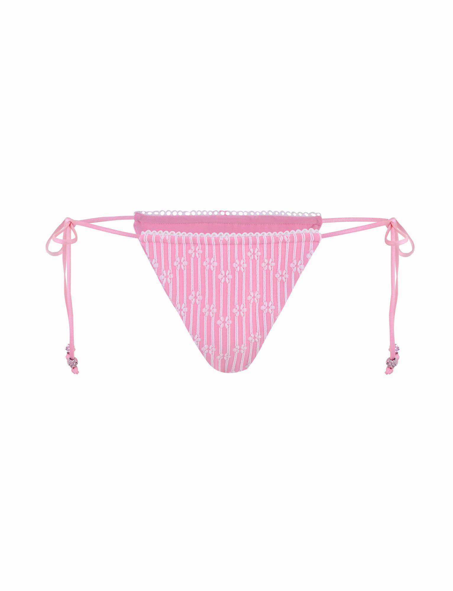 Shared Glow SAHRA BIKINI 2PC BOTTOM - PINK FLOWER STRIPE
