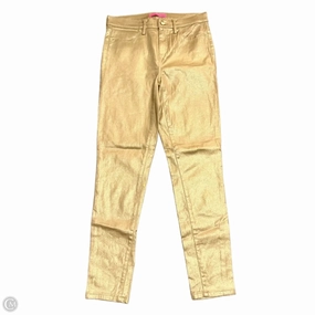 Jeans Designer By Lilly Pulitzer In Gold, Size: 4 Casual Morning Stroll