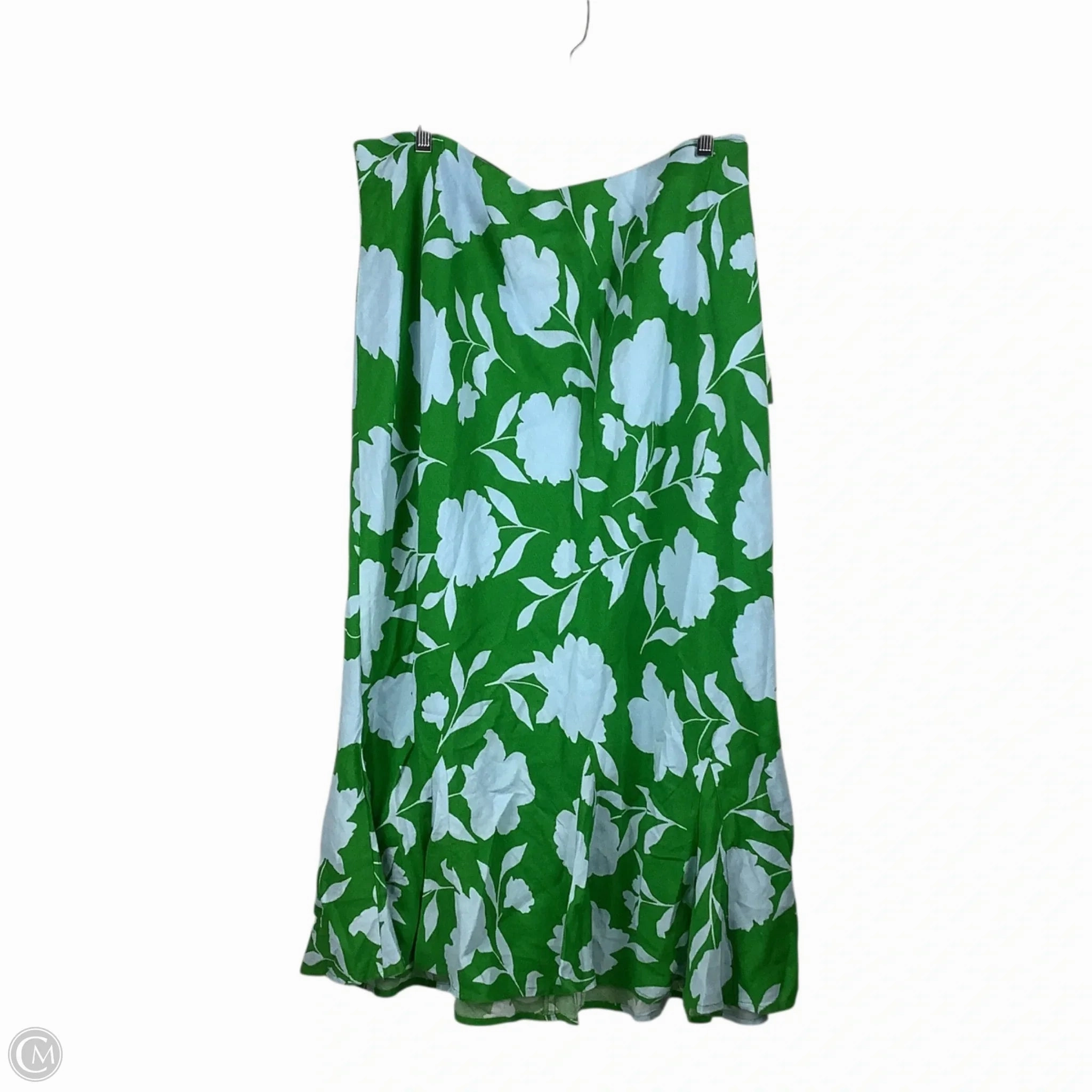 elastic waistband Casual Comfort Skirt Designer By Kate Spade In Blue & Green, Size: 3x