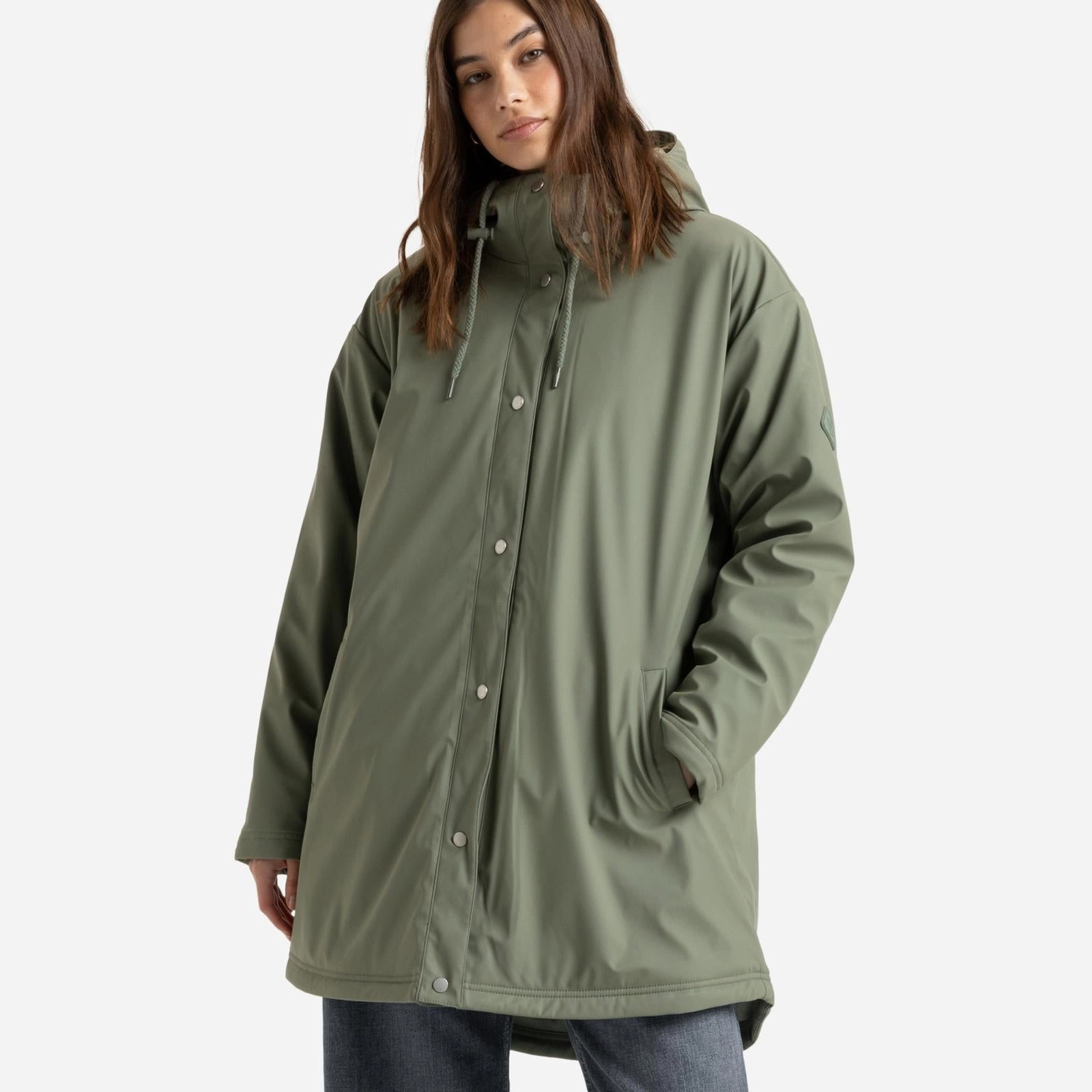 ShrinkResistantFabric Roxy Womens Rain Road Waterproof Rain Jacket