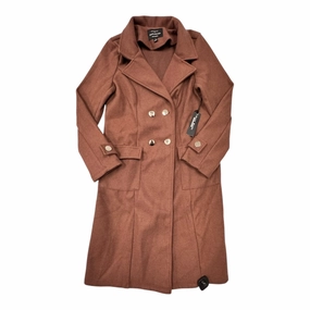 Coat Other By Haute Monde In Brown, Size:S Hooded Versatile Design Hypoallergenic Textile