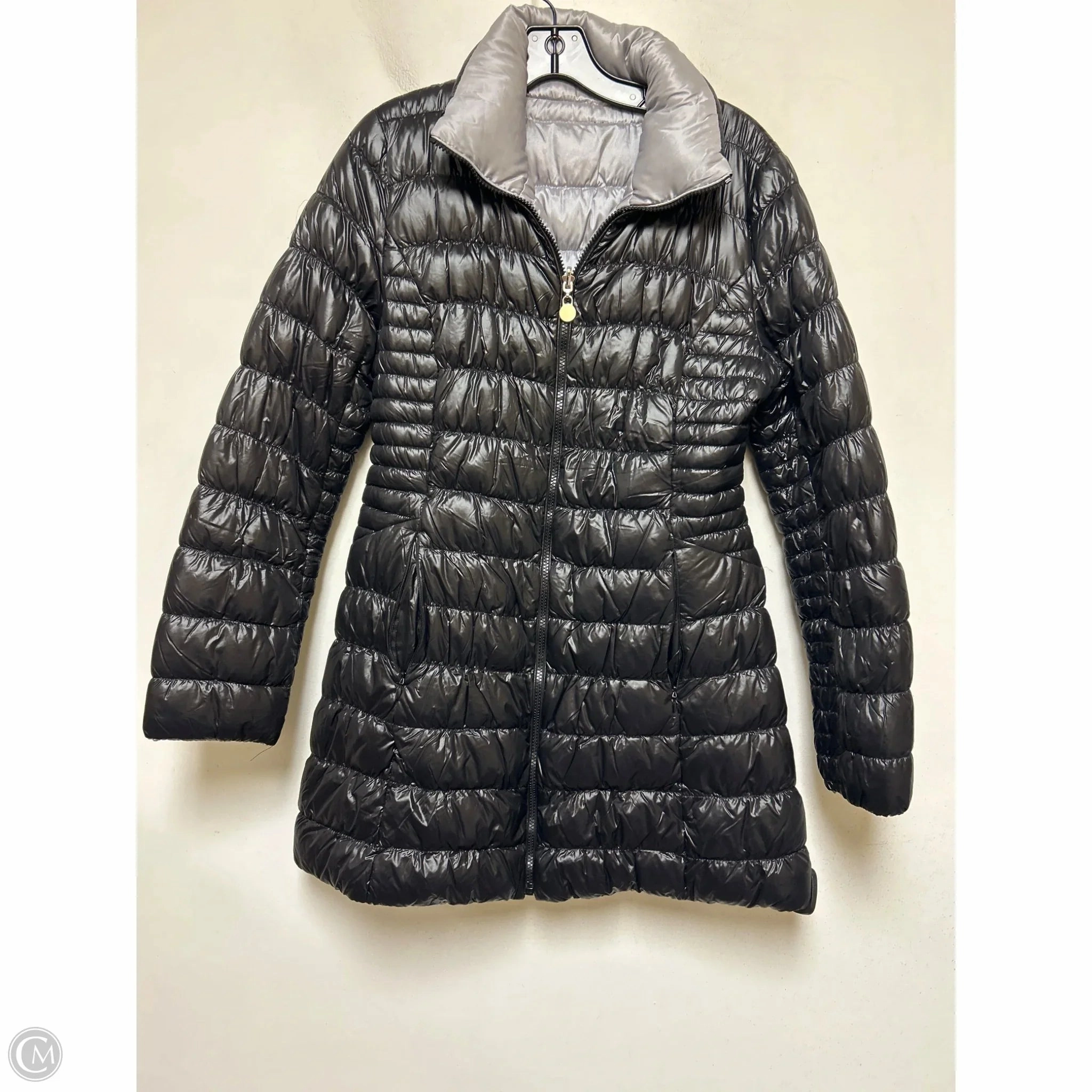 Coat Puffer & Quilted By Laundry In Black, Size: M fall season Soft Weather Wear