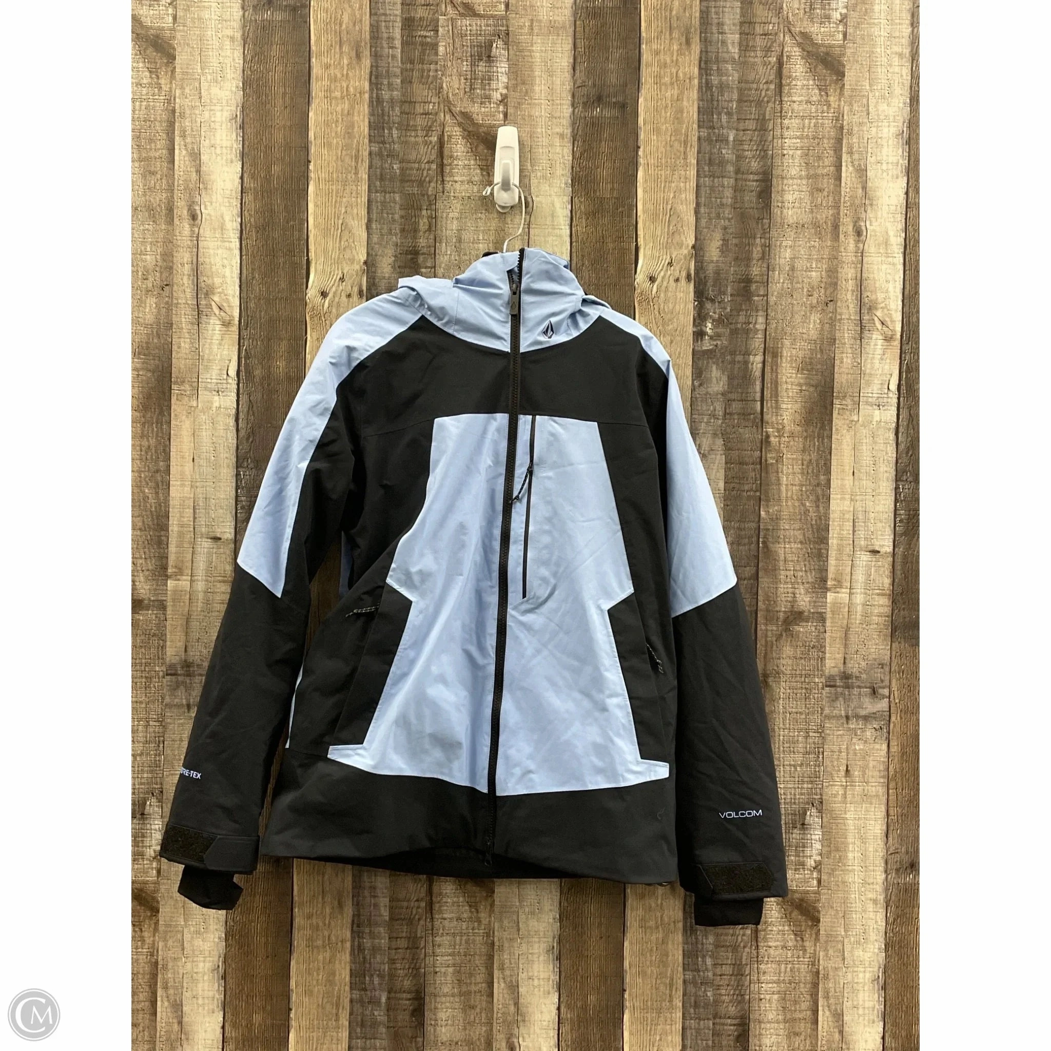 Coat Raincoat By Volcom In Black & Blue, Size: S Simple Layers
