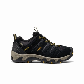 Men's Headout Waterproof Hiking Shoe  |  Black/Lemon Curry Wind Path
