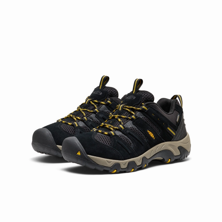 Men's Headout Waterproof Hiking Shoe  |  Black/Lemon Curry Neat Shape
