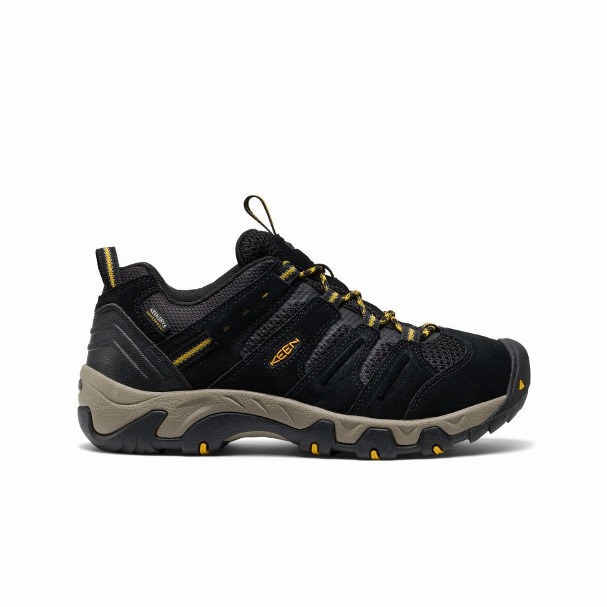 Men's Headout Waterproof Hiking Shoe  |  Black/Lemon Curry Wind Path