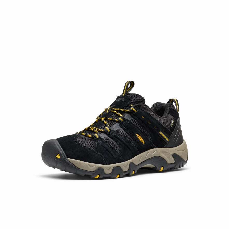 Seamless Edge Men's Headout Waterproof Hiking Shoe  |  Black/Lemon Curry