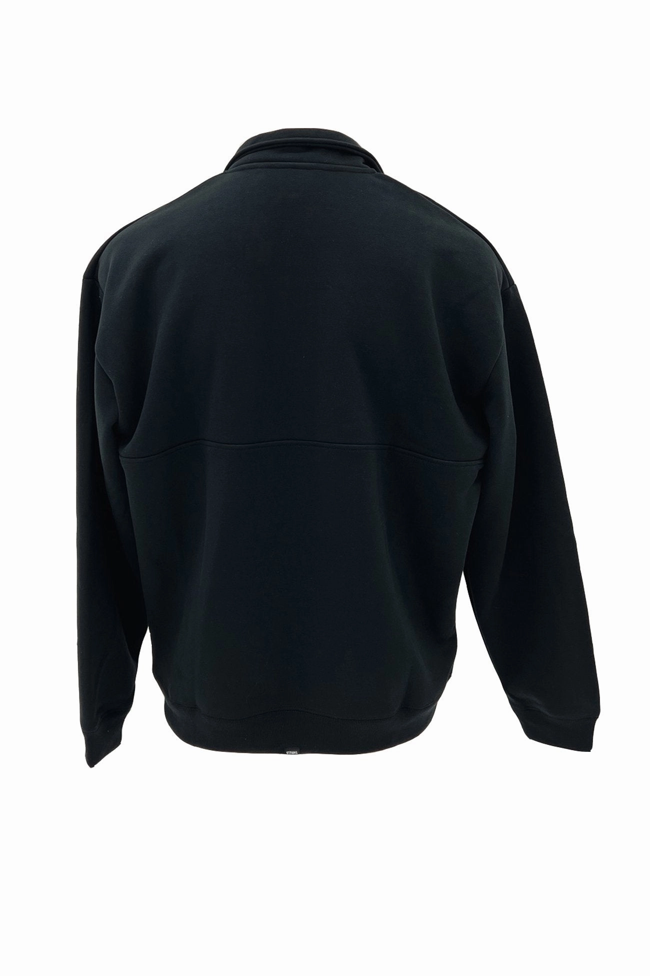 Born to Fly Quarter Zip Fleece Pirate Black Matte Fabric