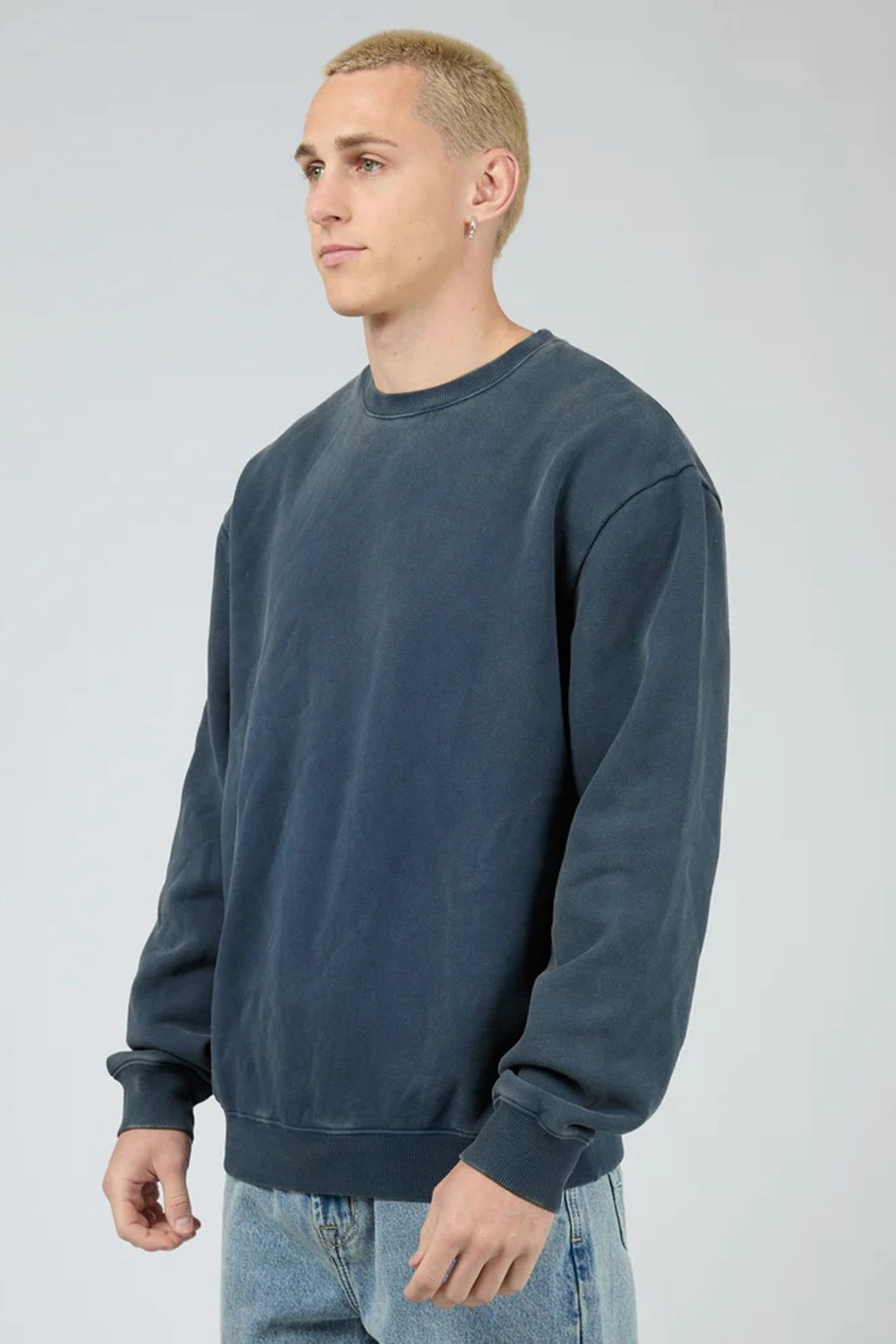 Trendy Feel Eco Friendly Padding Box Crew Navy