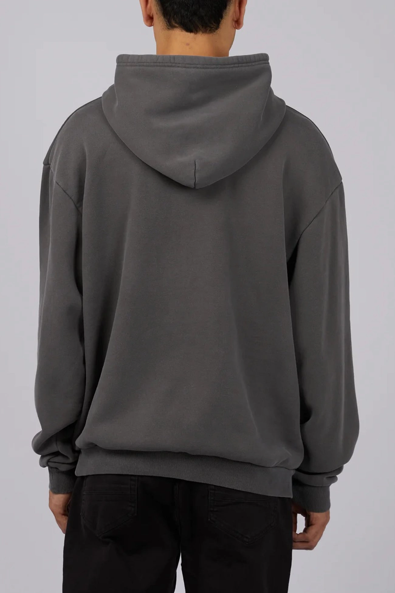 Box Hoodie Coal Fade Resistant Exterior HighCollarDesign