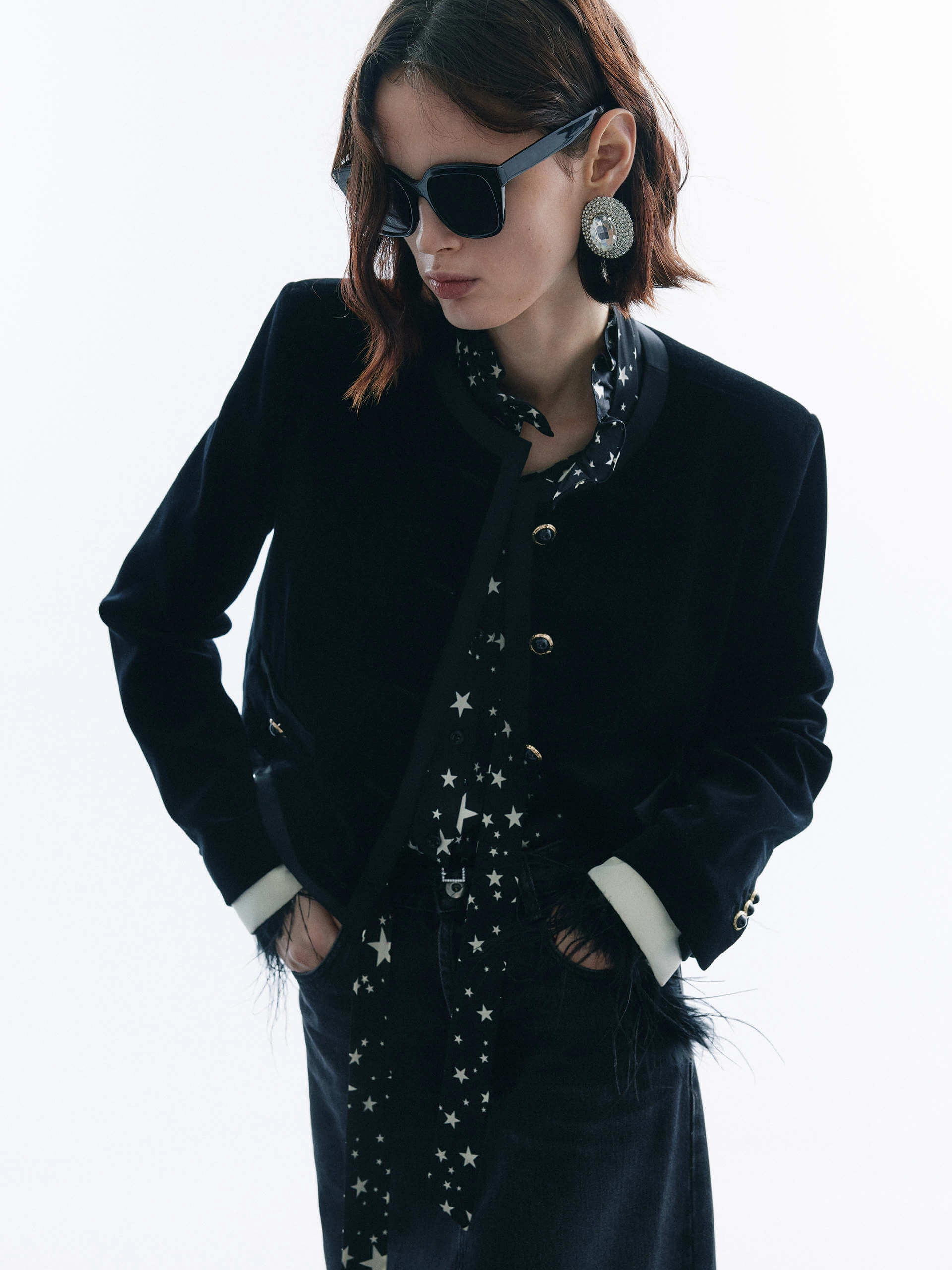 Boxy Fit Cotton Jacket Versatile Layering Weight