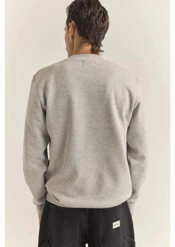 Brand Fleece Crew Grey Heather Formal Use