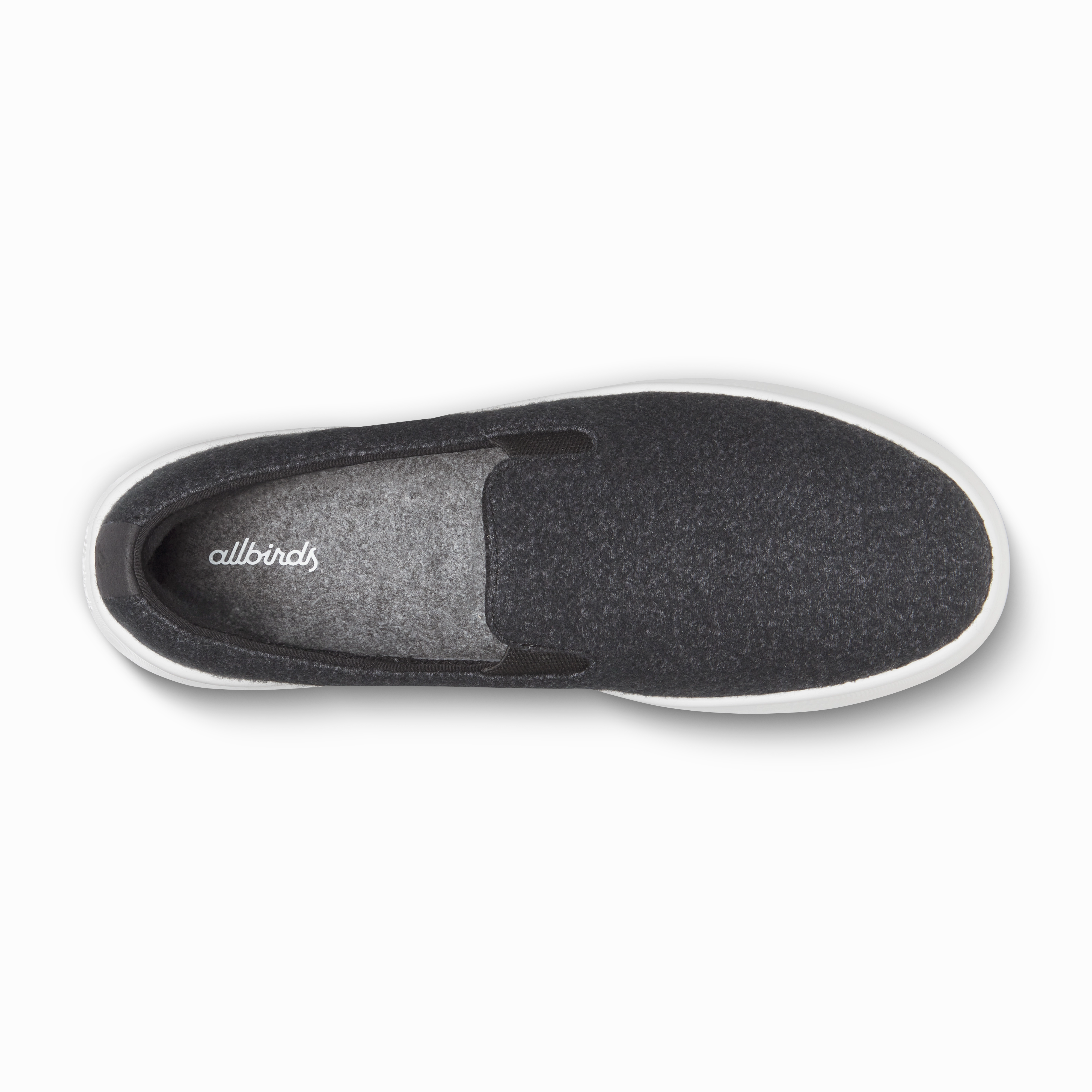 Long Lasting Traction Compression Midsoles Men's Wool Cruiser Slip On - Natural Black (Blizzard Sole)