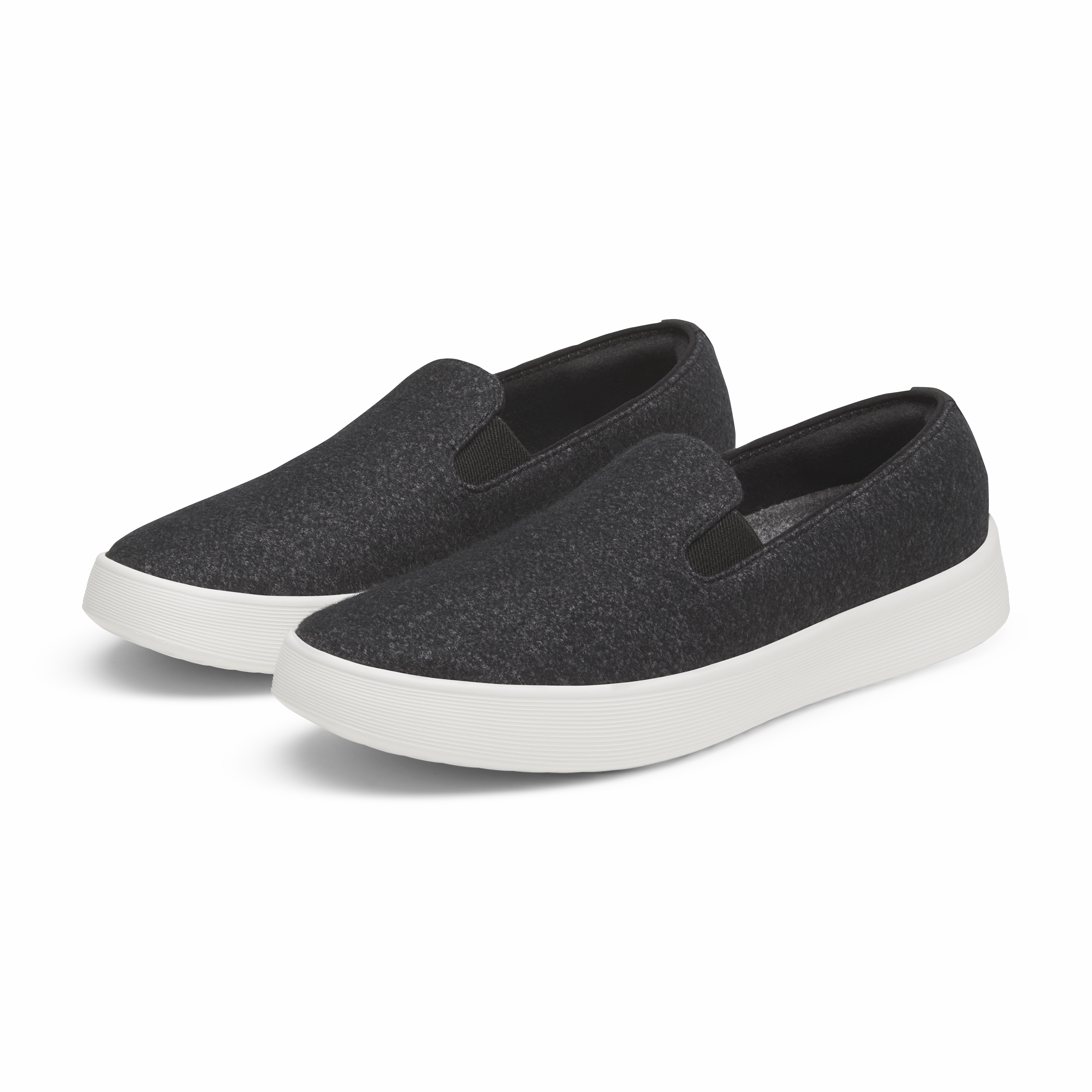 Men's Wool Cruiser Slip On - Natural Black (Blizzard Sole) Move Free Rocker Sole Design