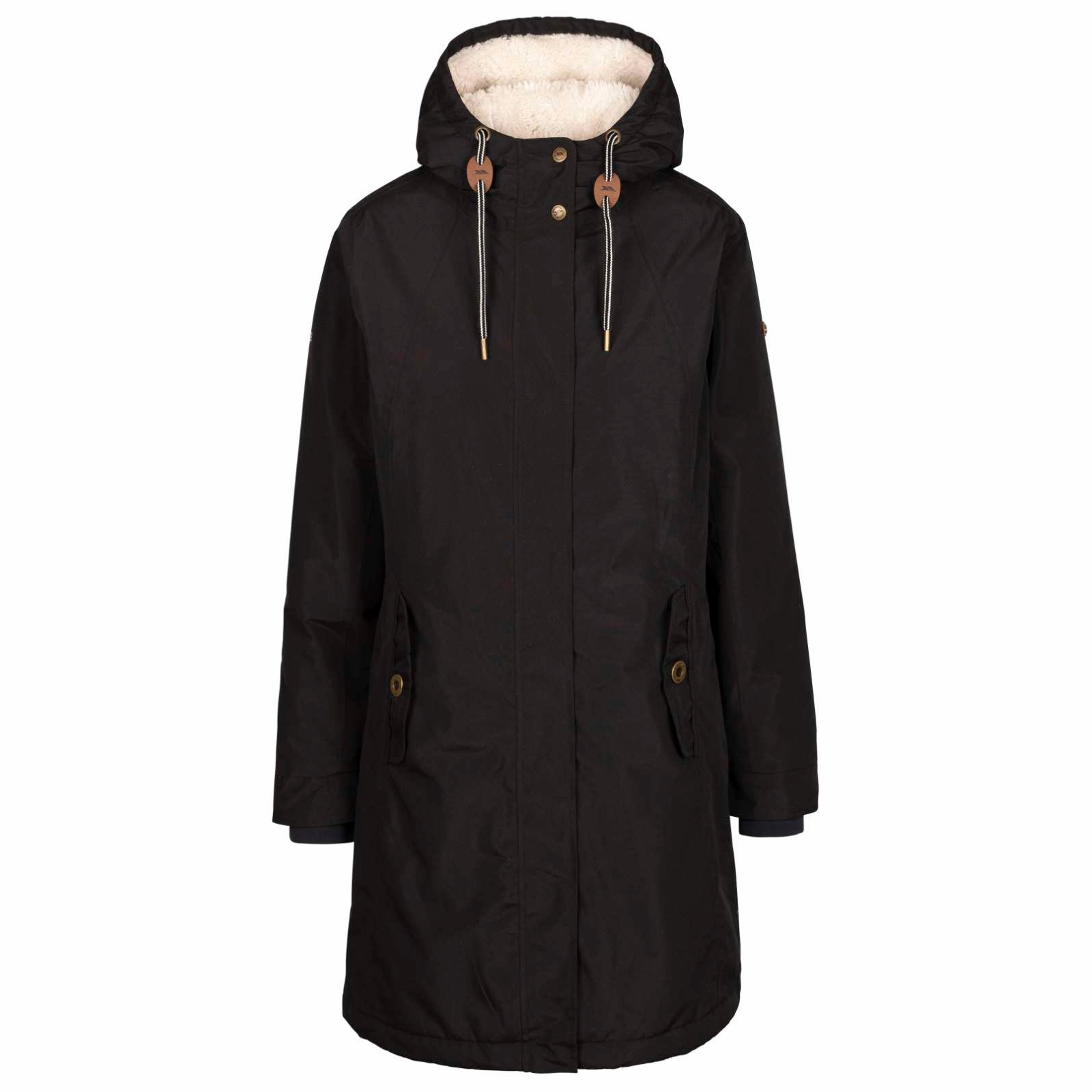 Trespass Womens Reminder TP50 Waterpoof Parka Jacket Rubberized Edging Quick Release Buckles