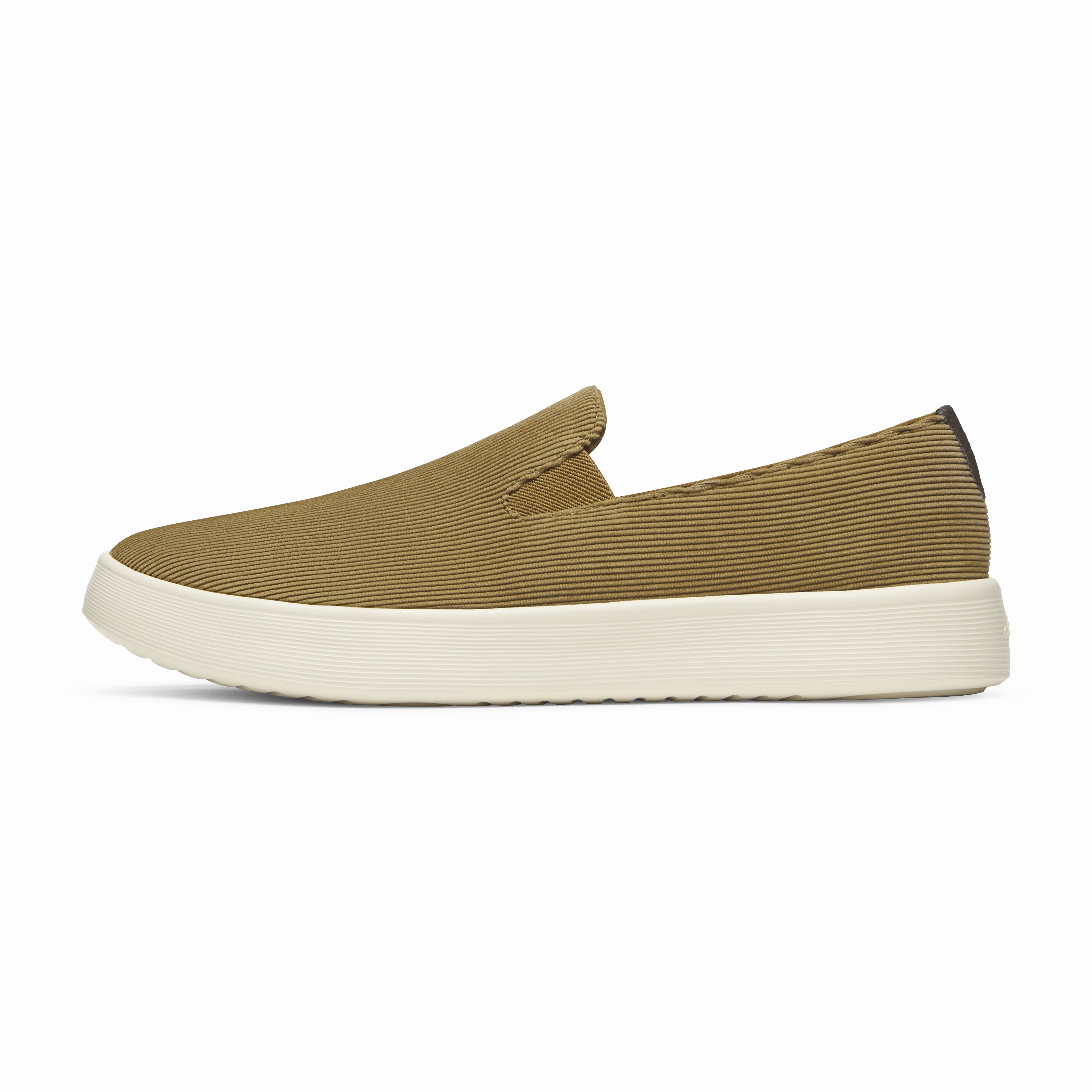 Men's Cruiser Slip On Corduroy - Dark Tan (Stony Cream Sole) Simple Edge